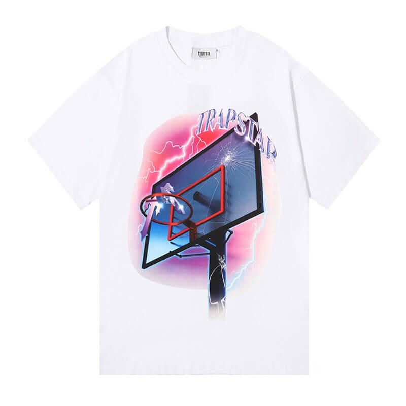 Trapstar Lightning Basketball メンズ Tシャツ 白 | Japan HB23-428