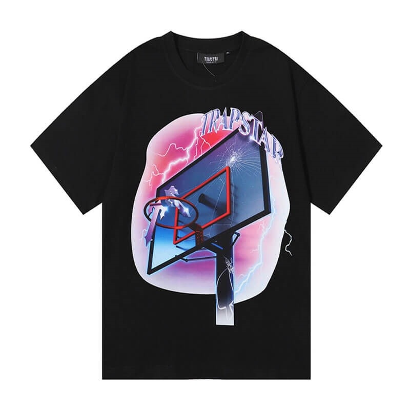 Trapstar Lightning Basketball メンズ Tシャツ 黒 | Japan YD61-821