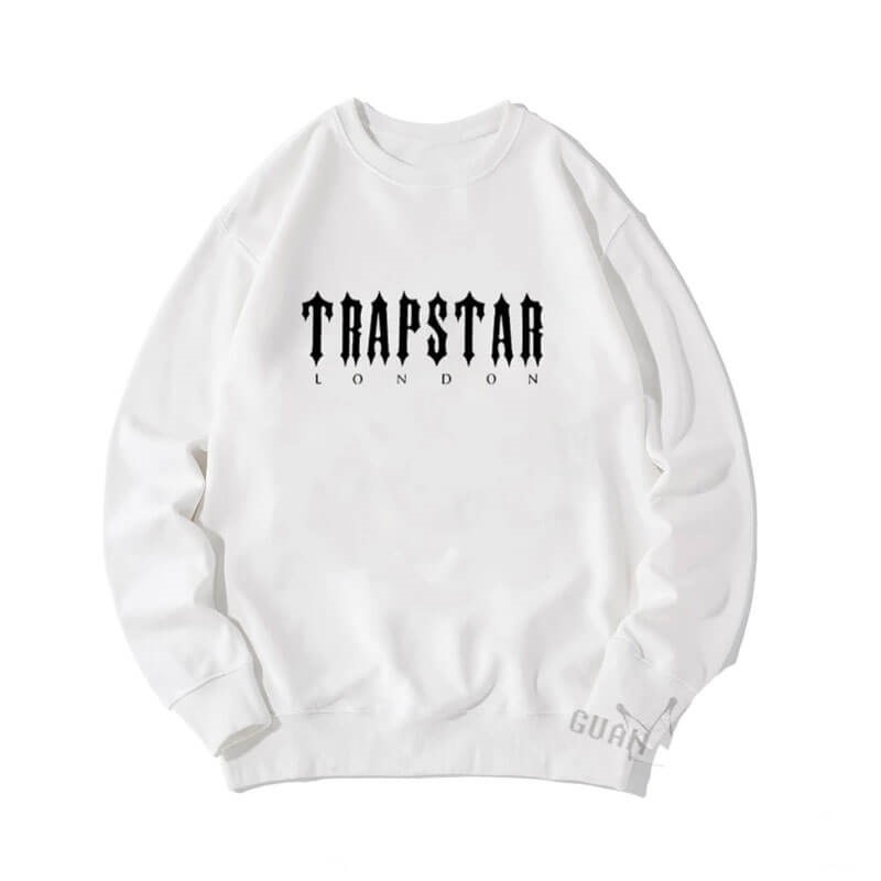 Trapstar Merch London メンズ スウェットシャツ 白 | Japan OU07-910