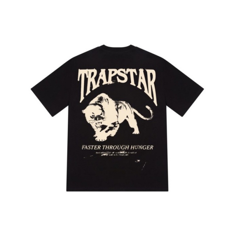 Trapstar Panthera Tee メンズ Tシャツ 黒 | Japan SQ25-409