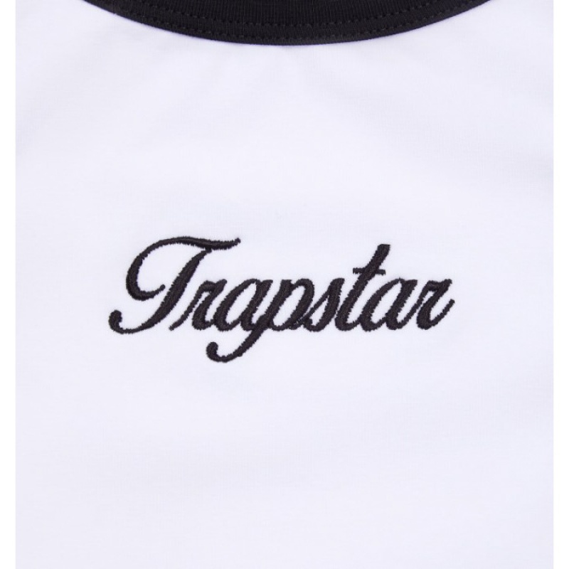 Trapstar Racer Vest レディース トップ 白 黒 | Japan KQ35-227