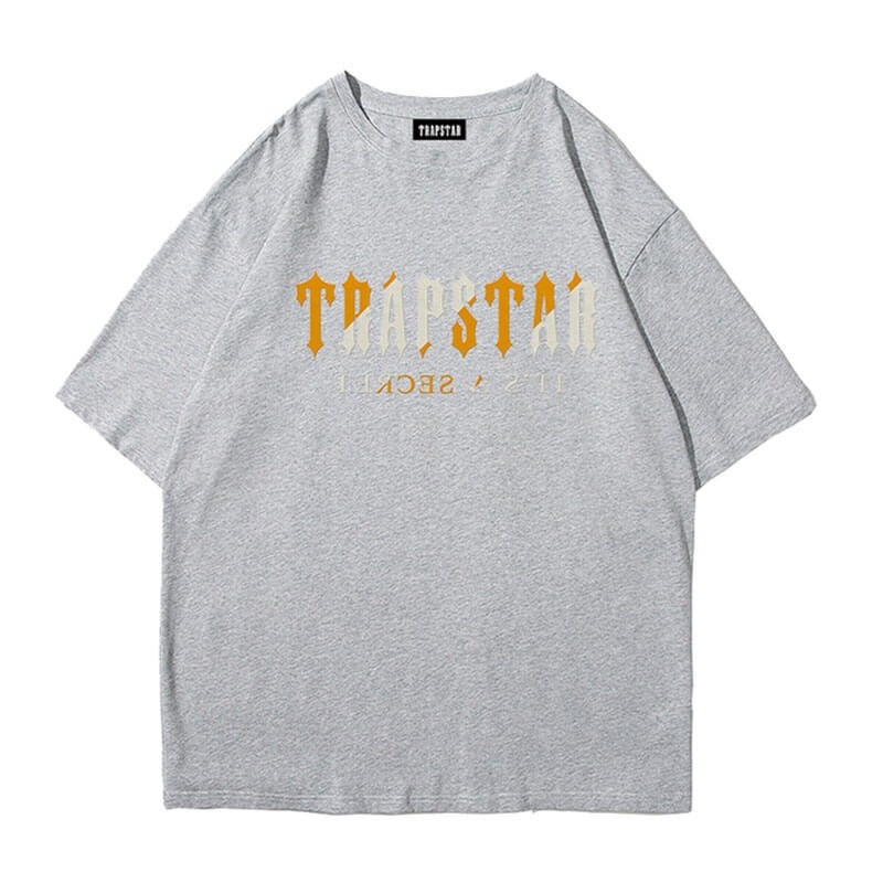 Trapstar Shinning Galaxy its a Secret メンズ Tシャツ グレー | Japan VH78-368