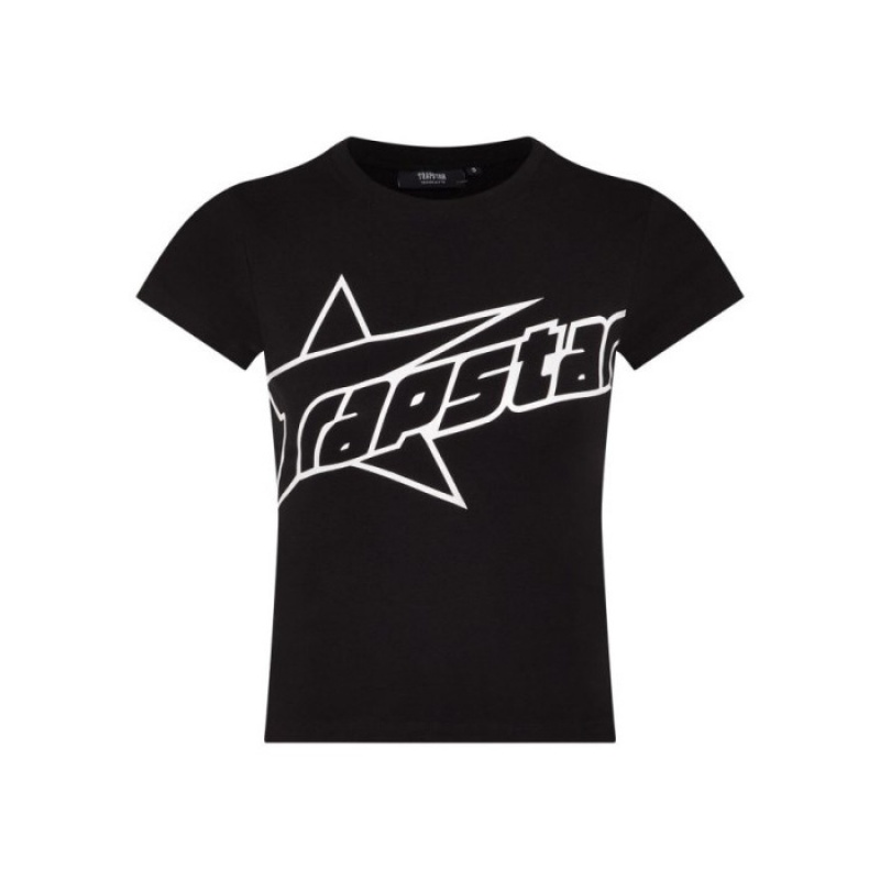 Trapstar TS Baby Tee レディース トップ 黒 | Japan MA97-688