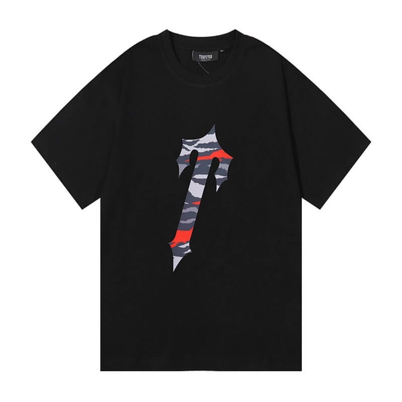 Trapstar Tora T-Logo Dave X メンズ Tシャツ 黒 | Japan BJ70-401