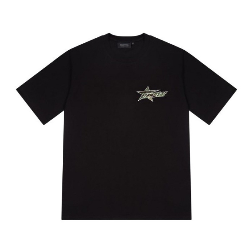 Trapstar Trap Invasion Tee メンズ Tシャツ 黒 | Japan BT80-002