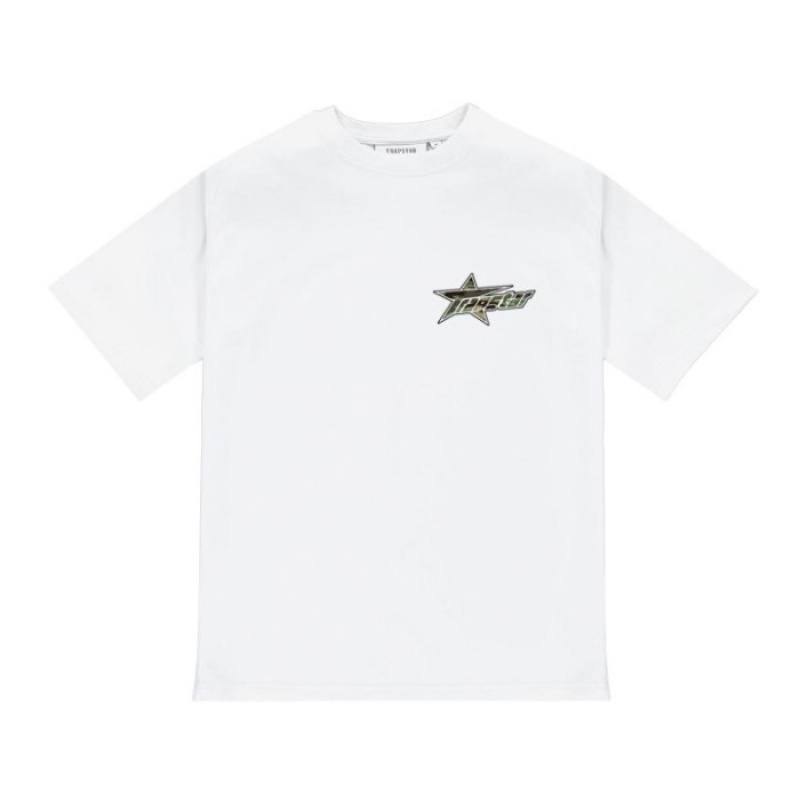 Trapstar Trap Invasion Tee メンズ Tシャツ 白 | Japan SB07-564