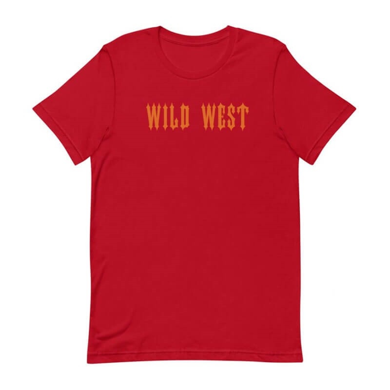 Trapstar Wild West メンズ Tシャツ 赤 | Japan CE61-596