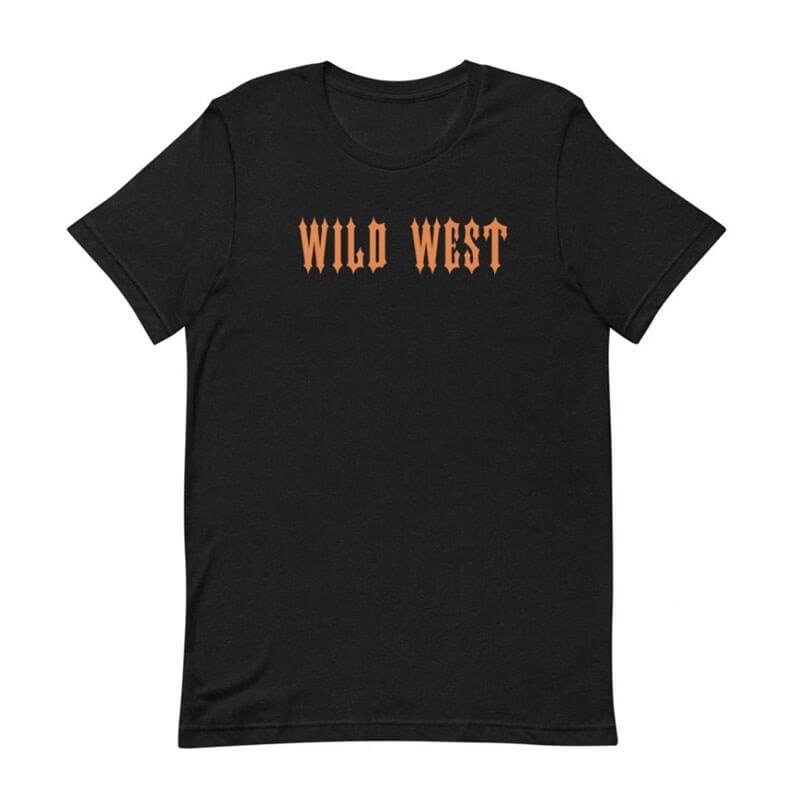 Trapstar Wild West メンズ Tシャツ 黒 | Japan VG35-782