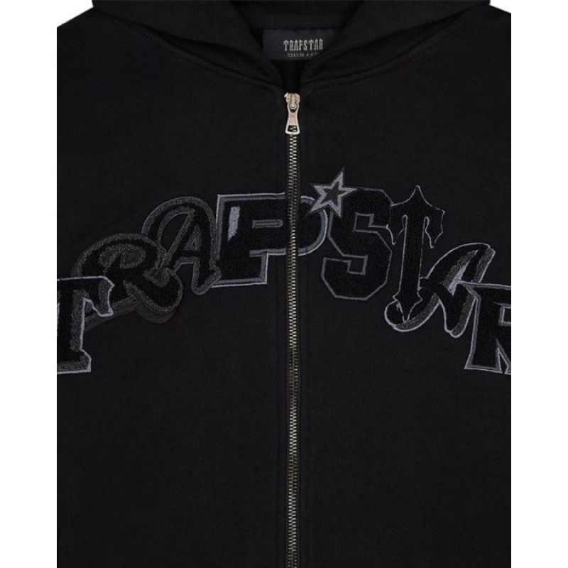 Trapstar Wildcard Chenille Zip Hoodie メンズ トラックスーツ 黒 | Japan NM38-330