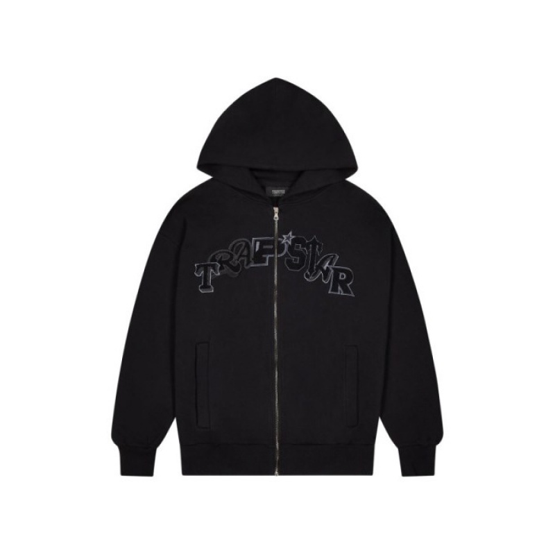 Trapstar Wildcard Chenille Zip Hoodie メンズ トラックスーツ 黒 | Japan NM38-330