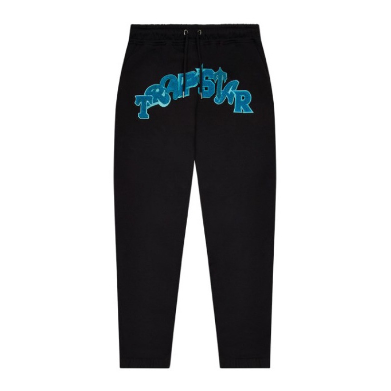 Trapstar Wildcard Jogging Bottoms メンズ パンツ 黒 ターコイズ | Japan SP95-168